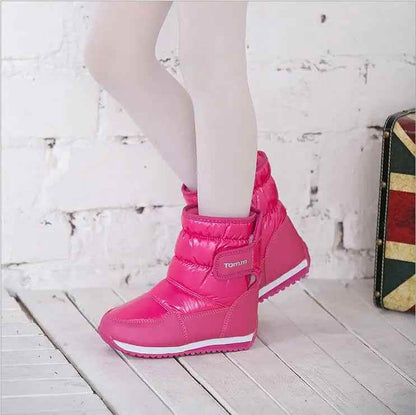 MS8047 Children Casual Shoes - Candy Colors - Plush Lining Boots - Touchy Style