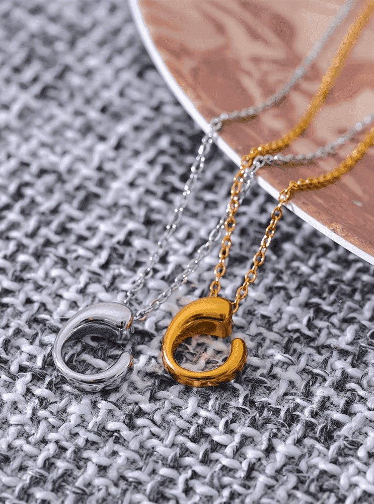 Necklace Charm Jewelry - Geometric Drop Pendant - TSJ60 - Touchy Style