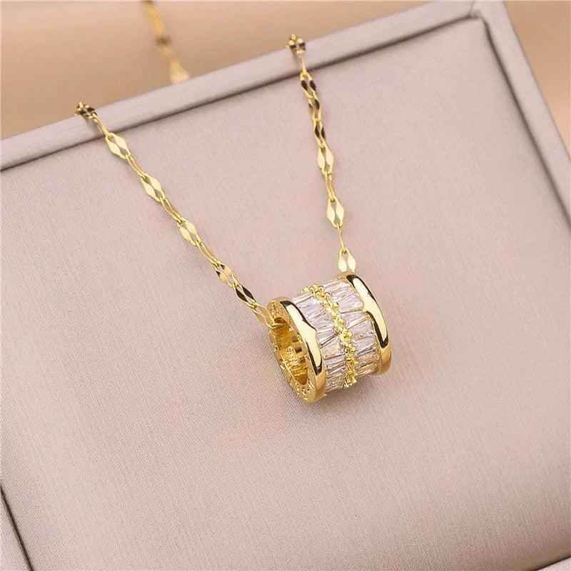 Necklaces Charm Jewelry Geometric Crystal Pendant DM20X106 - Touchy Style