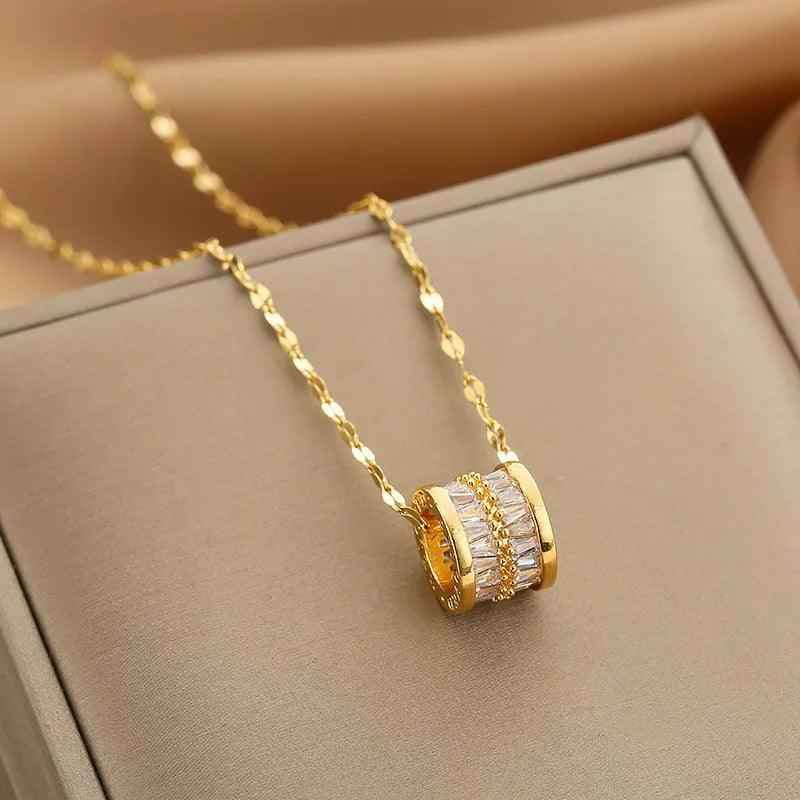 Necklaces Charm Jewelry Geometric Crystal Pendant DM20X106 - Touchy Style