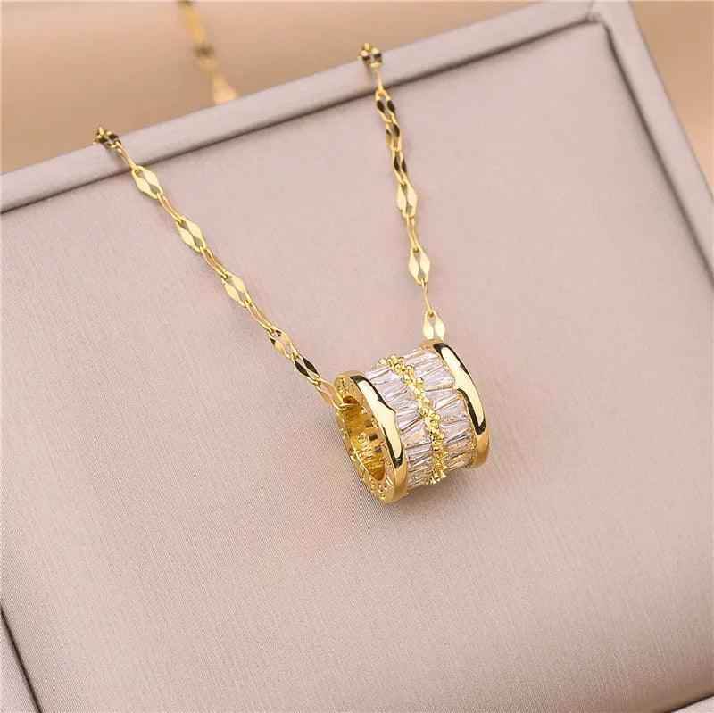 Necklaces Charm Jewelry Geometric Crystal Pendant DM20X106 - Touchy Style .