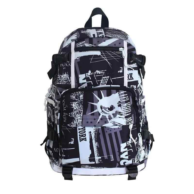 O73220N Cool Backpack - Graffiti Book Bag - Laptop Backpack - Touchy Style