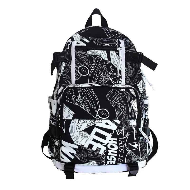 O73220N Cool Backpack - Graffiti Book Bag - Laptop Backpack - Touchy Style