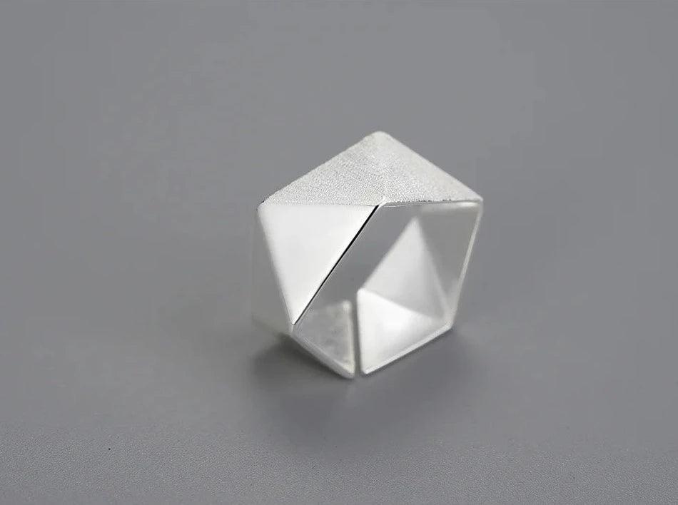 Origami LFJD0155 Finger Ring Charm Jewelry - 925 Sterling Silver - Touchy Style .
