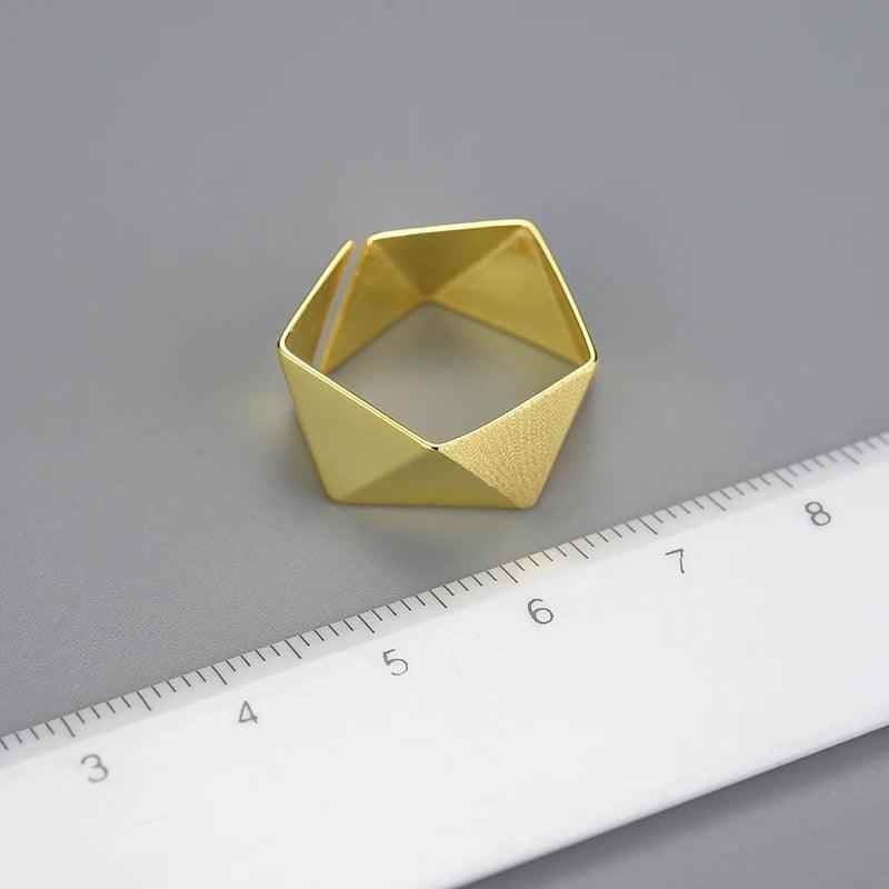 Origami LFJD0155 Finger Ring Charm Jewelry - 925 Sterling Silver - Touchy Style .