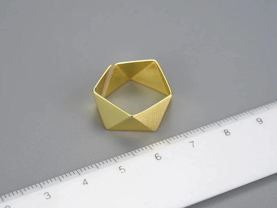 Origami LFJD0155 Finger Ring Charm Jewelry - 925 Sterling Silver - Touchy Style .