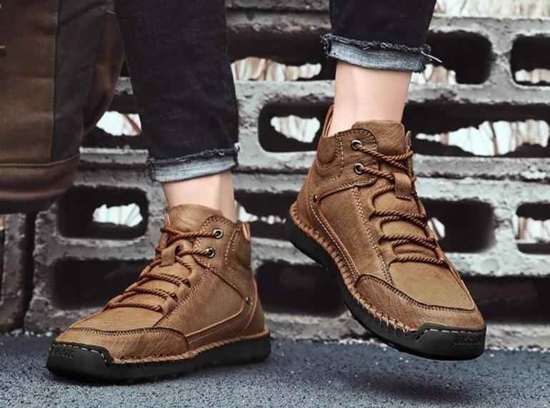Outdoor Classic Boots RX355 Fashion Men s Casual Shoes Plush Black 14