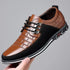 Oxfords Leather Brown Business Men&