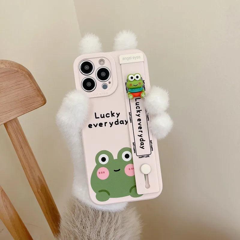Pig Cartoon Frog Cute Phone Cases For iPhone 15 14 13 11 Pro Max - Touchy Style .