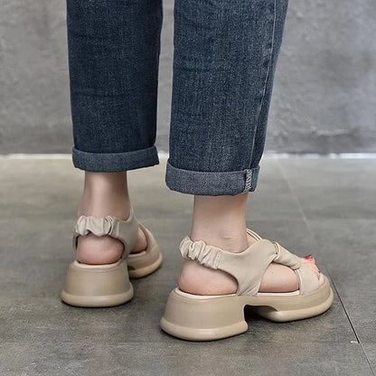 Platform Leather Sandal - Women&