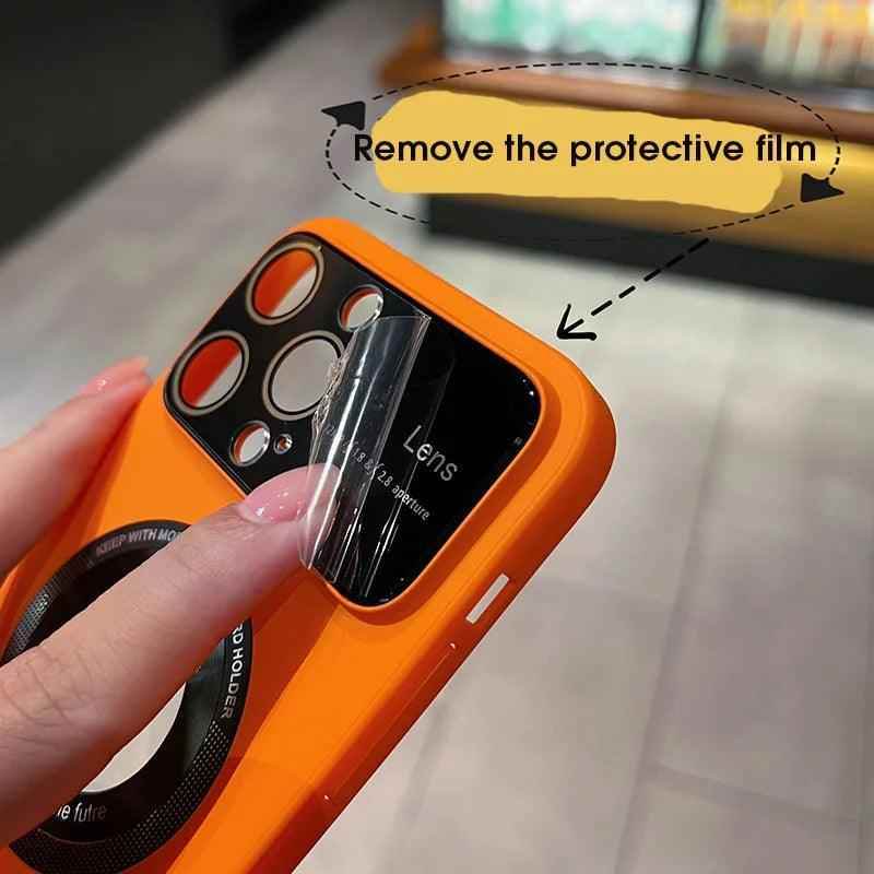 Plating Protection PC Hard Magnetic Phone Case for iPhone 11, 12, 13, 14, 15 Pro Max - Cute Cover - Touchy Style