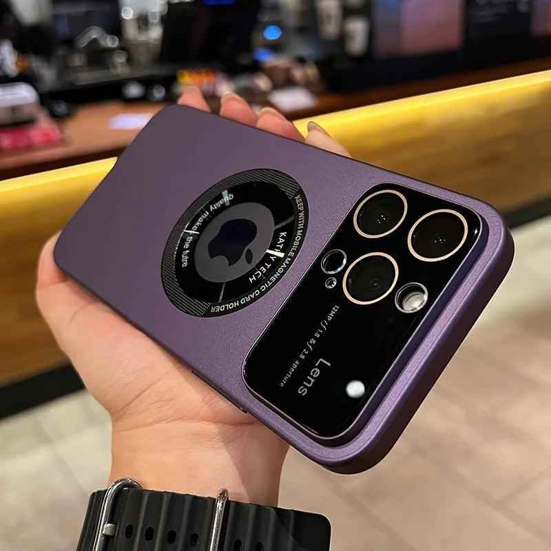 Plating Protection PC Hard Magnetic Phone Case for iPhone 11, 12, 13, 14, 15 Pro Max - Cute Cover - Touchy Style