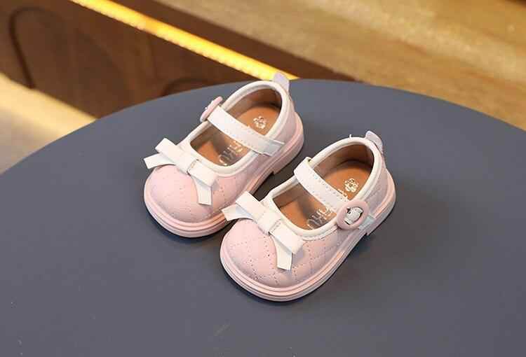Pretty Plaid Pattern Toddler Baby Girl Leather Casual Shoes - TH405 - Touchy Style