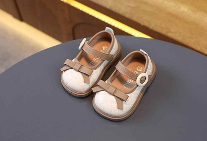 Pretty Plaid Pattern Toddler Baby Girl Leather Casual Shoes - TH405 - Touchy Style
