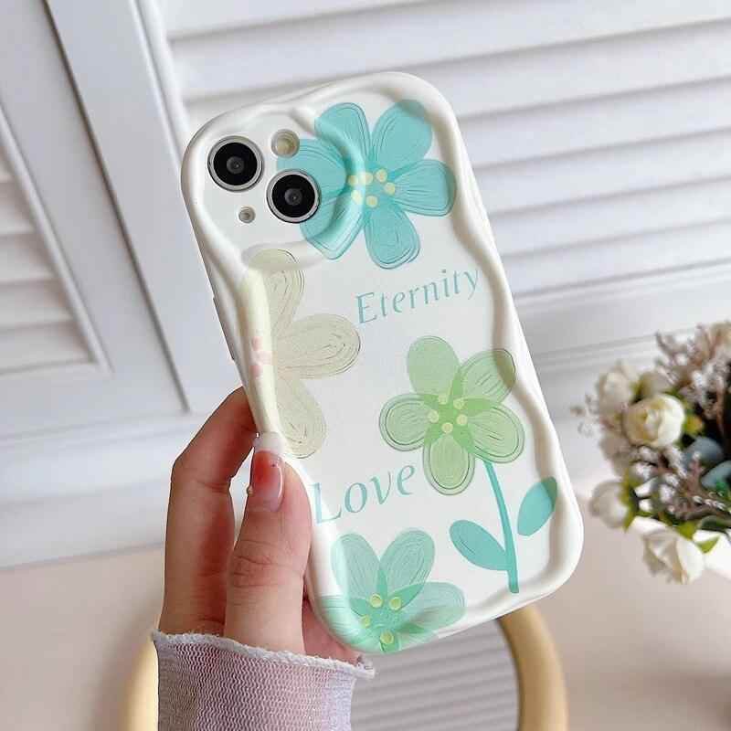 Purple Tulip Flower Pattern Cute Phone Case For iPhone 11, 12, 13, 14 Pro Max, 14 Plus, X, XR, XS Max, 7, 8 Plus - Touchy Style