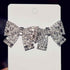 QAECJ5876 Big Earring Charm Jewelry - Fashion Rhinestone With Alloy Bowknot - Touchy Style