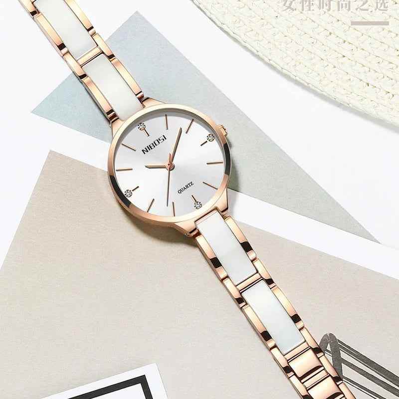Quartz Luxury Women Simple Watch GSWA56 Creative Ceramic Band - Touchy Style