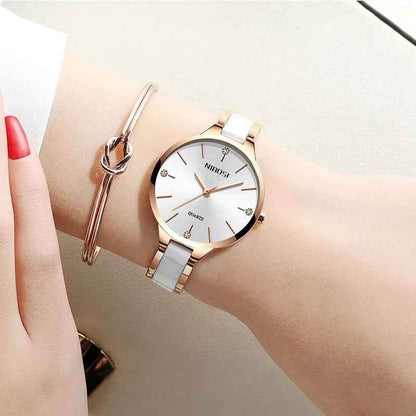 Quartz Luxury Women Simple Watch GSWA56 Creative Ceramic Band - Touchy Style