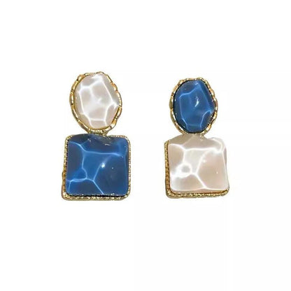 RB335 Irregular Sweet Drop Earrings: Fine Resin Charm Jewelry with Fashion Flair - Touchy Style .
