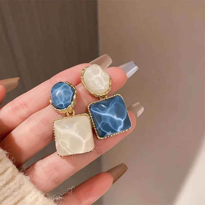 RB335 Irregular Sweet Drop Earrings: Fine Resin Charm Jewelry with Fashion Flair - Touchy Style