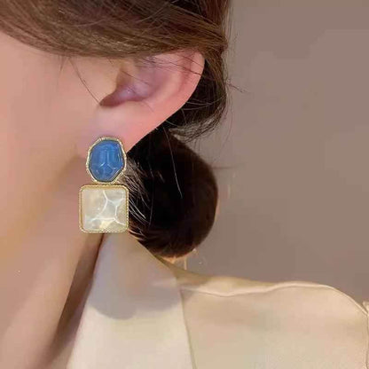 RB335 Irregular Sweet Drop Earrings: Fine Resin Charm Jewelry with Fashion Flair - Touchy Style