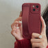 Red Wrist Strap Solid Cute Phone Cases For Galaxy S22 S21 S20 Ultra A52 A12 A72 A71 A51 50 31 70 32 21S 10 20 30 53 - Touchy Style .