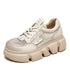 RV147 Mesh Leather Thin Walking Sneaker: Women&