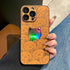 SCCPC1019 Cute Phone Case for iPhone 15, 13, 12, 14, 11 Pro Max, 14, 15 Plus - Leather Laser Full Cat Pattern - Touchy Style