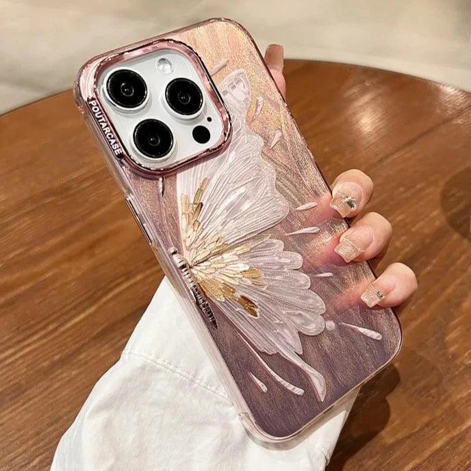 SCCPC219 Cute Phone Case For iPhone 11, 12, 13, 14, and 15 series - Glitter Shinny Butterfly - Touchy Style