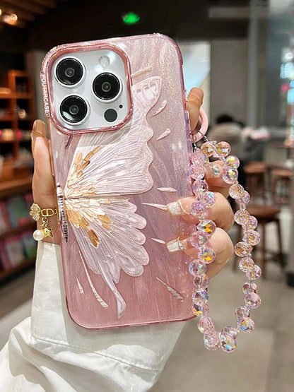 SCCPC219 Cute Phone Case For iPhone 11, 12, 13, 14, and 15 series - Glitter Shinny Butterfly - Touchy Style