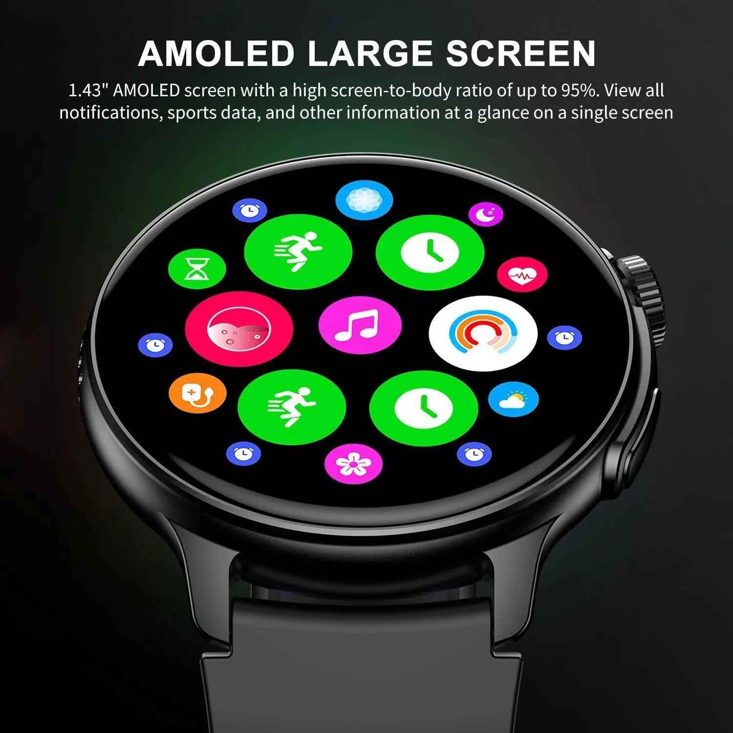 SF551 Smartwatch: Stay Connected, Informed, and Healthy - Touchy Style