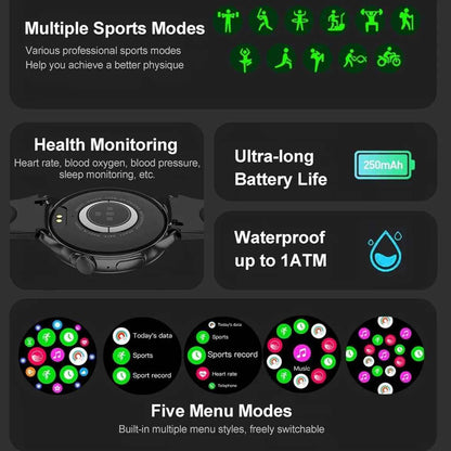SF551 Smartwatch: Stay Connected, Informed, and Healthy - Touchy Style