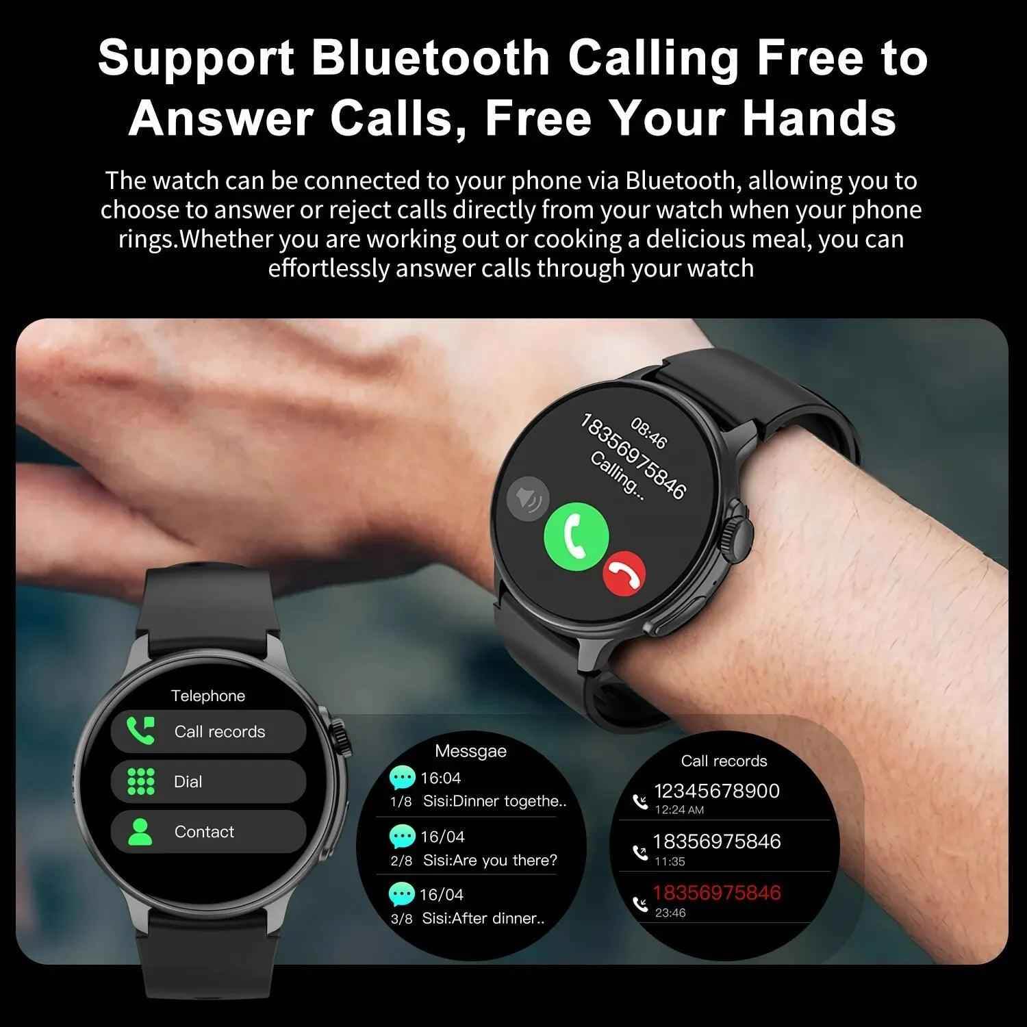 SF551 Smartwatch: Stay Connected, Informed, and Healthy - Touchy Style