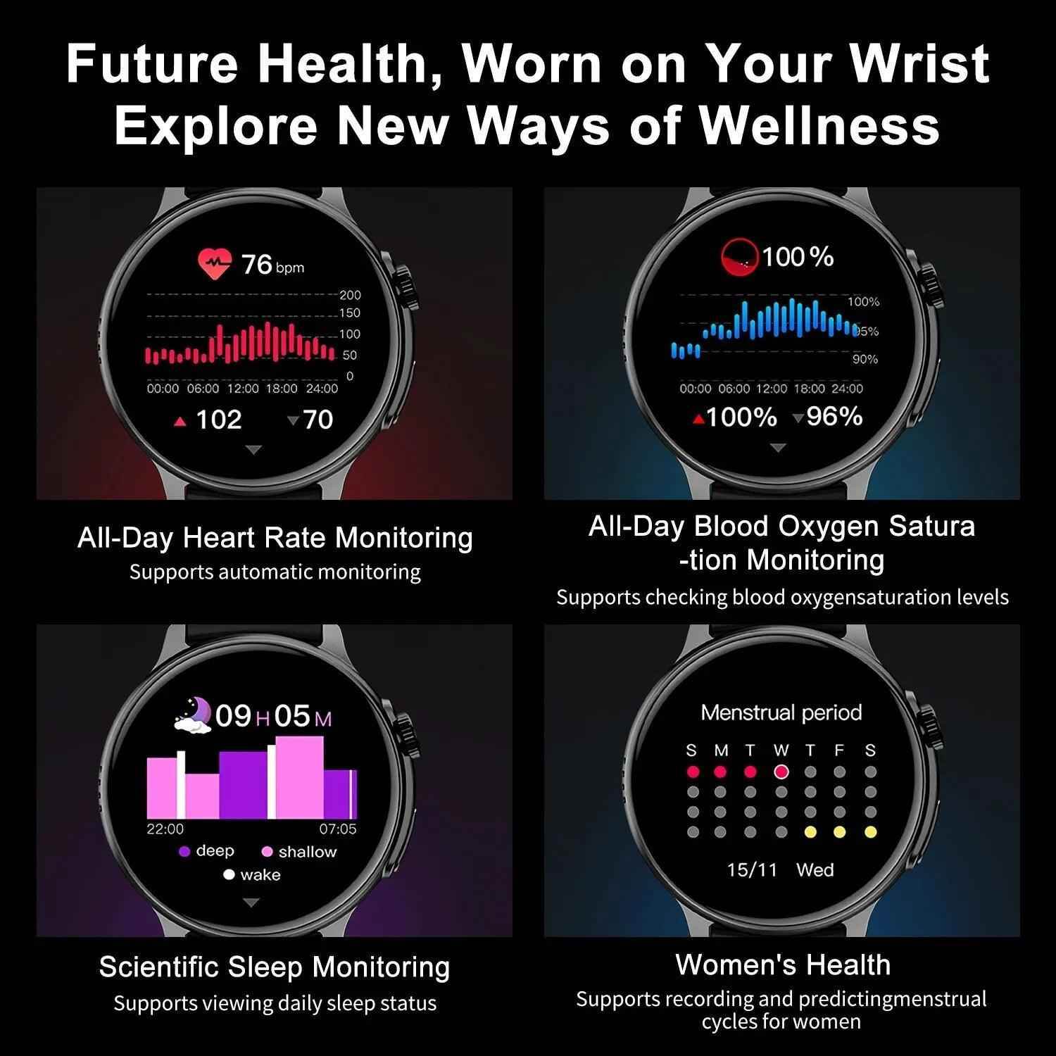 SF551 Smartwatch: Stay Connected, Informed, and Healthy - Touchy Style