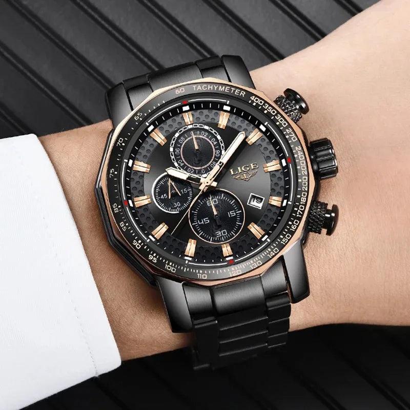 Simple Watches For Men's Quartz Stainless Steel Casual Fashion 9871 - Touchy Style