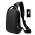 Small Black Cool Backpack CBFMTY38 For Men Shoulder Bag Crossbody Bag - Touchy Style