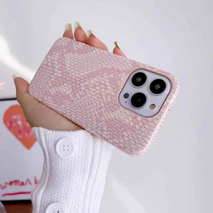 Snake Texture Leather Cute Phone Case for iPhone 7, 8 Plus, X, XS Max, XR, 11, 12, 13, 14, 15 Pro Max - Touchy Style