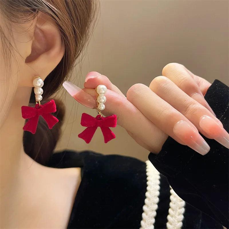 Snowflake Pendant Drop Earrings Charm Jewelry ECJTXY01 Snowflake Pendant - Touchy Style