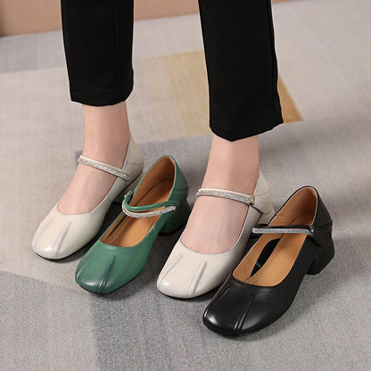 Soft Fashion Leather Heel - Women&