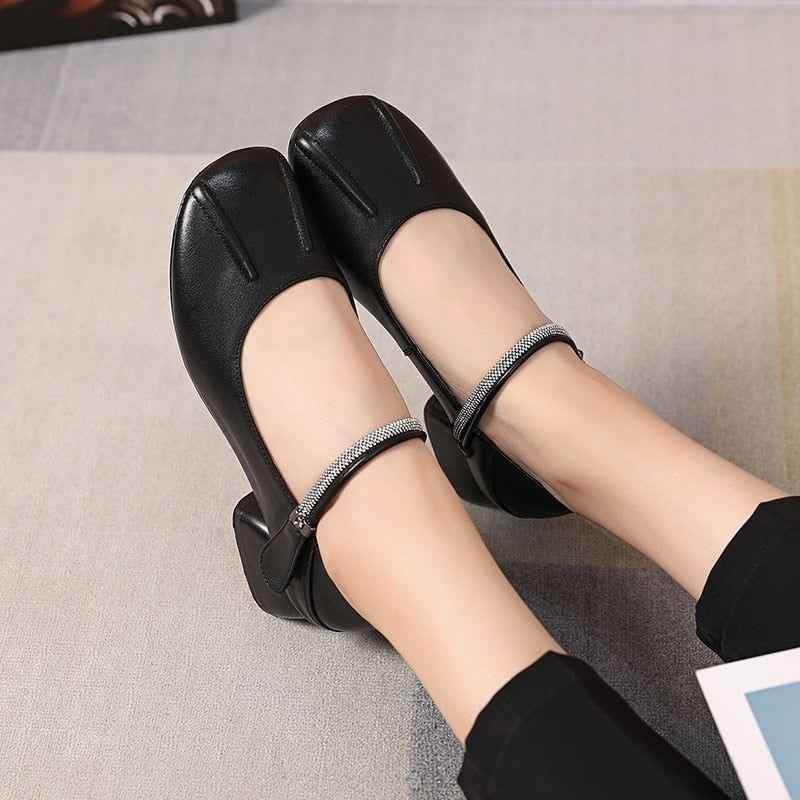 Soft Fashion Leather Heel - Women&