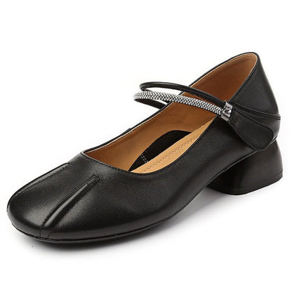 Soft Fashion Leather Heel - Women&