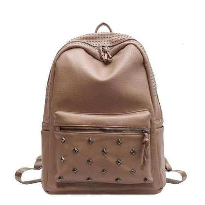 Soft Leather School Bags - Teenager Cool Backpack WV100 - Touchy Style