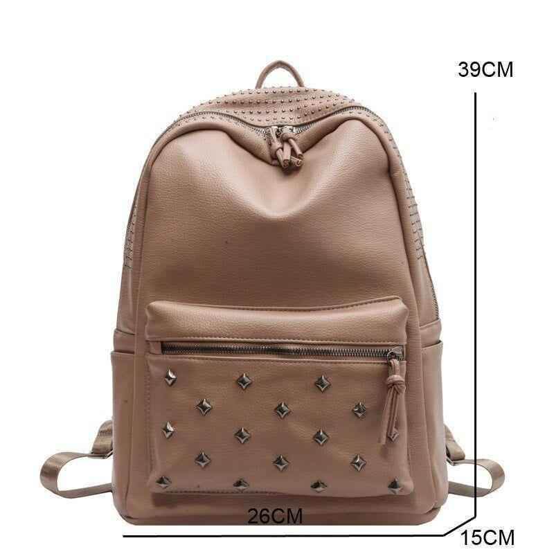 Soft Leather School Bags - Teenager Cool Backpack WV100 - Touchy Style