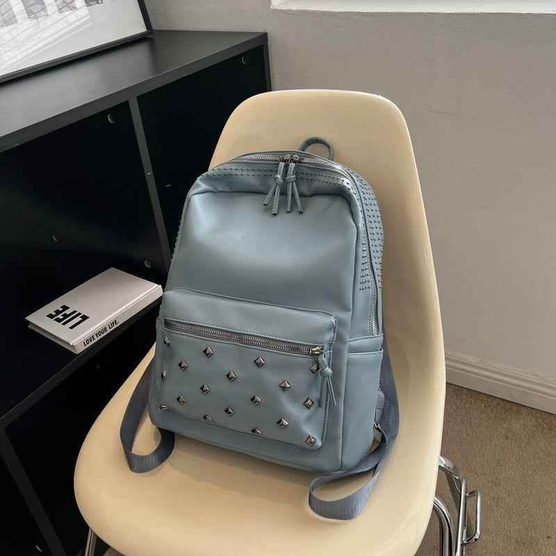 Soft Leather School Bags - Teenager Cool Backpack WV100 - Touchy Style