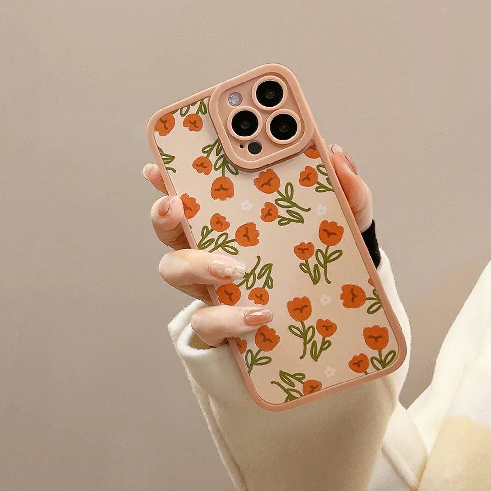 Soft Silicone Pretty Flowers - Cute Phone Cases For iPhone 13 Pro Max, 12,  11, X, XR, XS Max, 8 Plus