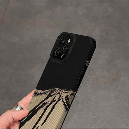 Sophisticated Abstract Illustration: Soft Leather Cute Phone Cases for iPhone 14, 11, 12, 13 Pro, XS Max, Mini, 6, 7, 8 Plus, X, and XR - Touchy Style