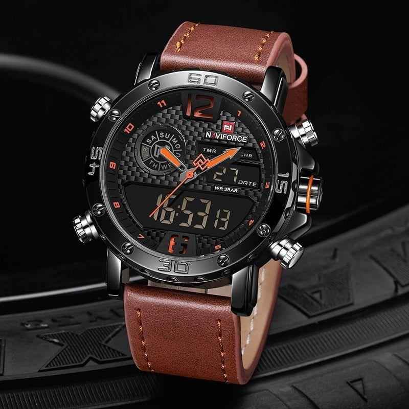 Sports Leather Waterproof Quartz - Simple Watch RX426