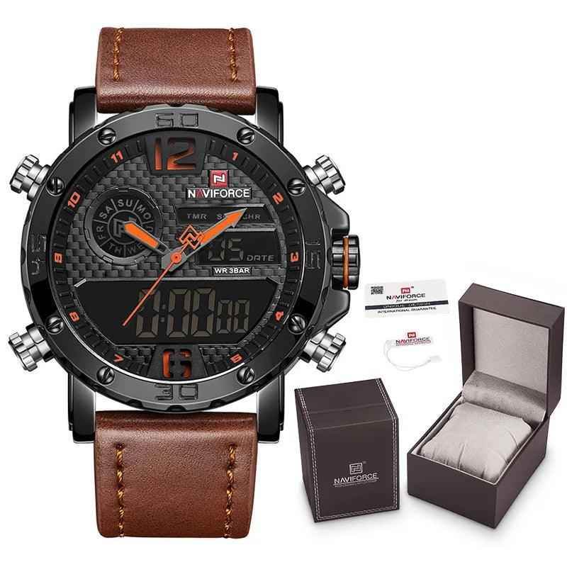 Sports Leather Waterproof Quartz - Simple Watch RX426 - Touchy Style .