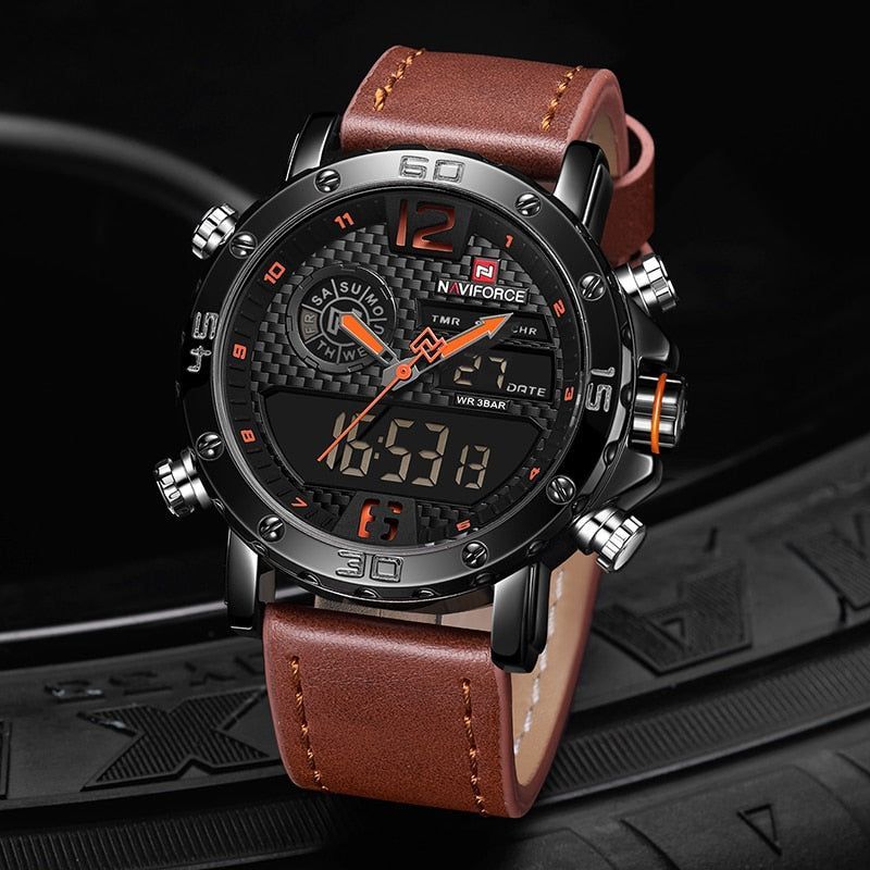 Sports Leather Waterproof Quartz - Simple Watch RX426