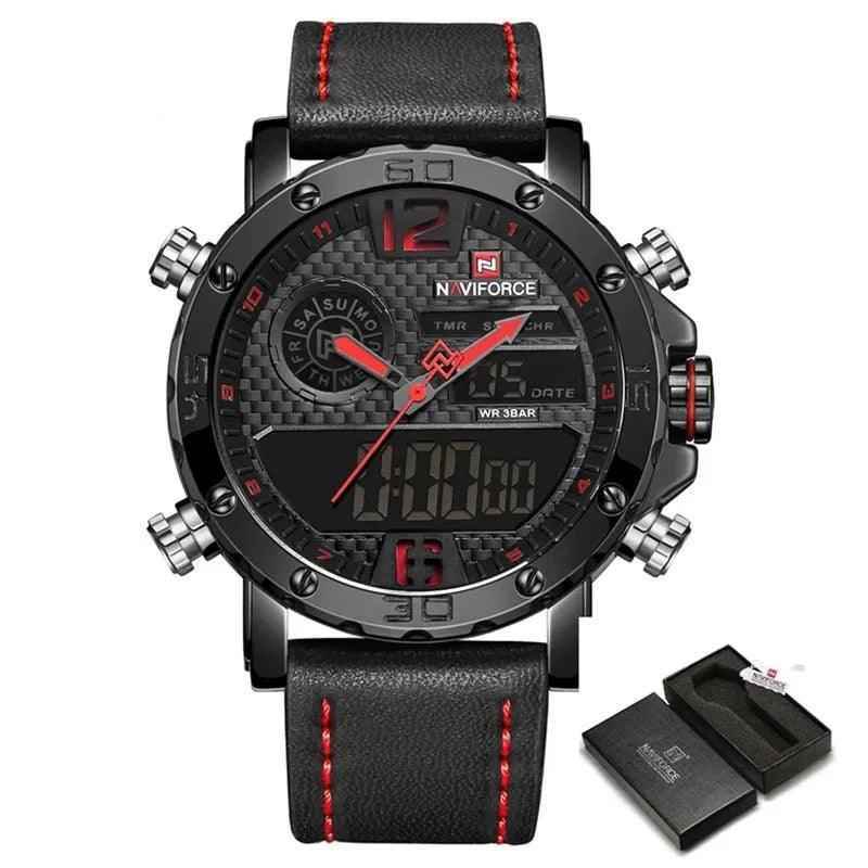 Sports Leather Waterproof Quartz - Simple Watch RX426 - Touchy Style .